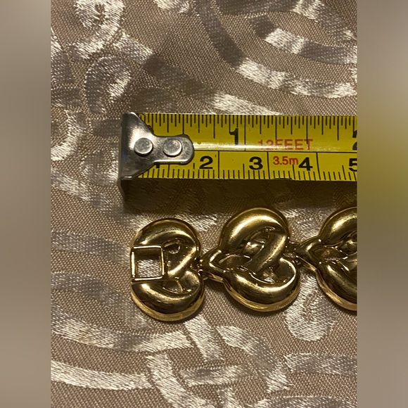 Vintage Costume Heart Panel Bracelet #7674 - Picture 7 of 9